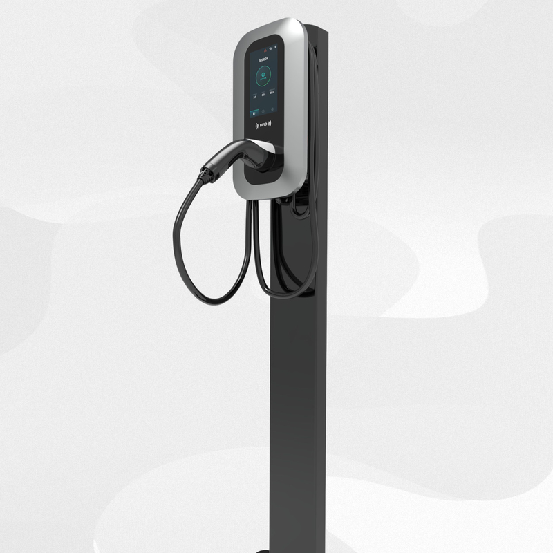 Modern Design 7kW AC EV Charging Station for Home and Business Bluetooth and Wi-Fi Connectivity